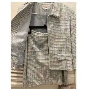 Vintage #TAHARI Arthur S. Levine Petite Multicolored Blazer and skirt #clueless